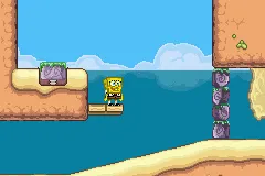 Nicktoons: Battle for Volcano Island gameplay screenshot on GBA