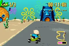 Nicktoons Racing gameplay screenshot on GBA
