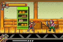 One Piece gameplay screenshot on GBA