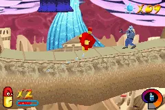 Ozzy & Drix gameplay screenshot on GBA