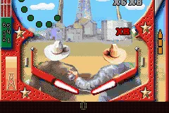 Pinball Tycoon gameplay screenshot on GBA