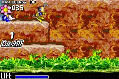 Pinobee: Wings of Adventure gameplay screenshot on GBA