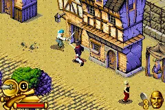 Pirates of the Caribbean: The Curse of the Black Pearl gameplay screenshot on GBA