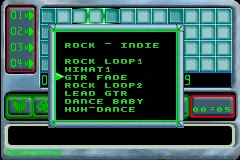 Pocket Music gameplay screenshot on GBA