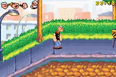 Popeye: Rush for Spinach gameplay screenshot on GBA