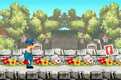 Postman Pat and the Greendale Rocket gameplay screenshot on GBA