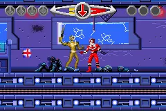Power Rangers Time Force gameplay screenshot on GBA