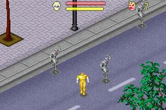 Power Rangers Wild Force gameplay screenshot on GBA