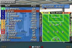 Premier Manager 2003-04 gameplay screenshot on GBA