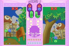 Puyo Pop Fever gameplay screenshot on GBA