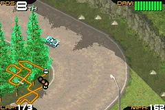 Racing Gears Advance gameplay screenshot on GBA