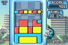 Rampage Puzzle Attack gameplay screenshot on GBA
