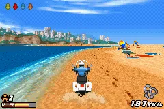Road Rash: Jailbreak gameplay screenshot on GBA