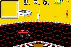 Rock n' Roll Racing gameplay screenshot on GBA