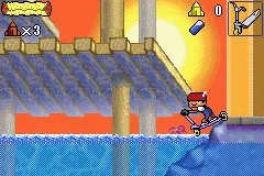 Rocket Power: Beach Bandits gameplay screenshot on GBA