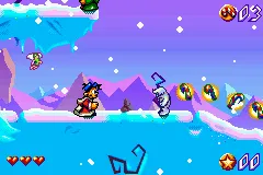 Santa Claus Jr. Advance gameplay screenshot on GBA