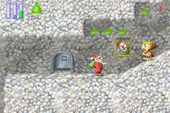 Santa Claus Saves the Earth gameplay screenshot on GBA