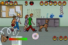 Scooby-Doo and the Cyber Chase gameplay screenshot on GBA