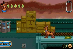 Scooby-Doo! Unmasked gameplay screenshot on GBA