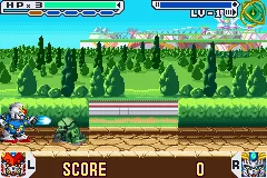 SD Gundam Force gameplay screenshot on GBA