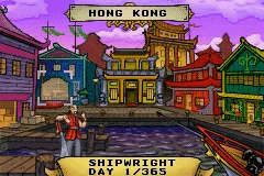 Sea Trader: Rise of Taipan gameplay screenshot on GBA