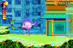 Shark Tale gameplay screenshot on GBA