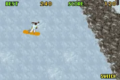 Shaun Palmer's Pro Snowboarder gameplay screenshot on GBA