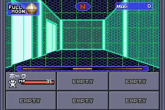 Shin Megami Tensei II gameplay screenshot on GBA