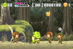 Shrek: Hassle at the Castle gameplay screenshot on GBA
