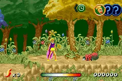 Sky Dancers: They Magically Fly! gameplay screenshot on GBA