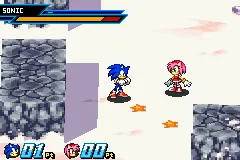Sonic Battle gameplay screenshot on GBA