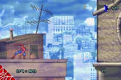 Spider-Man gameplay screenshot on GBA