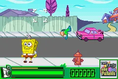 SpongeBob SquarePants and Friends in Freeze Frame Frenzy gameplay screenshot on GBA