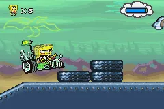 SpongeBob SquarePants: Creature from the Krusty Krab gameplay screenshot on GBA