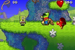 SpongeBob SquarePants: SuperSponge gameplay screenshot on GBA