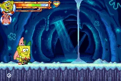SpongeBob's Atlantis SquarePantis gameplay screenshot on GBA