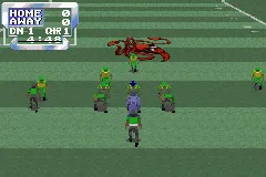 Sports Illustrated for Kids: Football gameplay screenshot on GBA