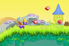 Spyro Fusion gameplay screenshot on GBA