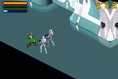 Star Wars: Jedi Power Battles gameplay screenshot on GBA