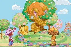 Strawberry Shortcake: Ice Cream Island: Riding Camp gameplay screenshot on GBA