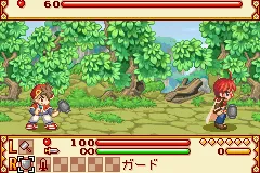Summon Night Craft Sword Monogatari: Hajimari no Ishi gameplay screenshot on GBA