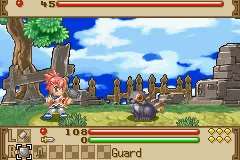 Summon Night: Swordcraft Story 2 gameplay screenshot on GBA
