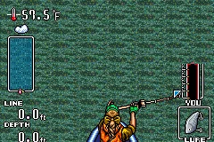 Super Black Bass Advance gameplay screenshot on GBA