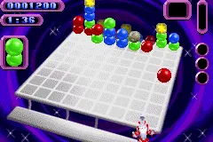 Super Bubble Pop gameplay screenshot on GBA