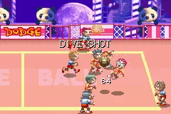 Super Dodge Ball Advance gameplay screenshot on GBA