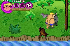 Super Duper Sumos gameplay screenshot on GBA