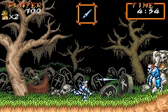 Super Ghouls 'n Ghosts gameplay screenshot on GBA