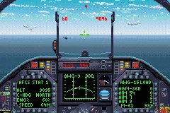 Super Hornet FA 18F gameplay screenshot on GBA