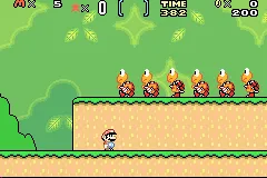 Super Mario Advance 2: Super Mario World + Mario Brothers gameplay screenshot on GBA