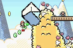 Super Mario Advance 3: Yoshi's Island gameplay screenshot on GBA